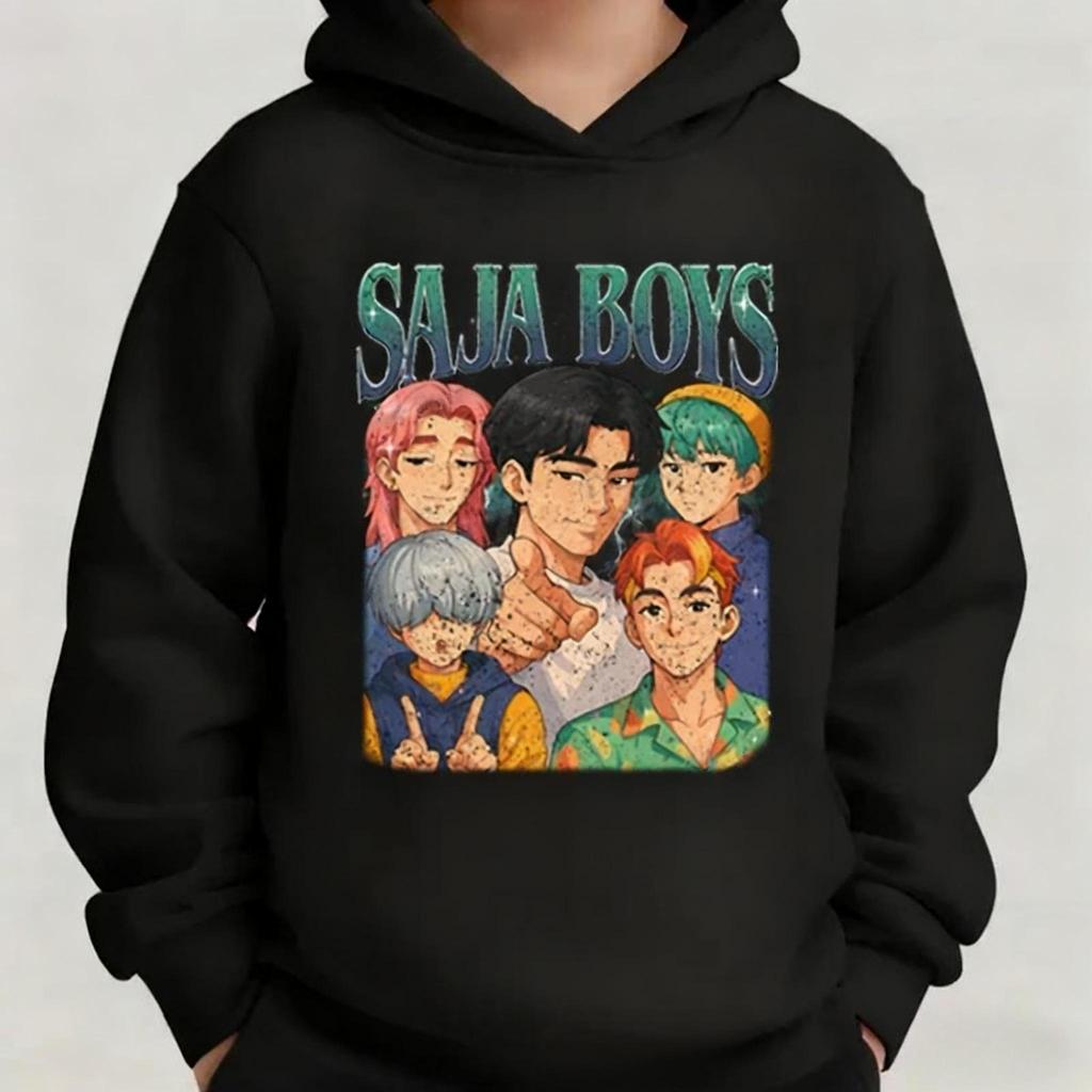 K-pop Охотники на демонов Saja Boys Детская одежда Харадзюку Мода Уличная одежда Толстовки Девочка Мальчик Смешной подарок Одежда