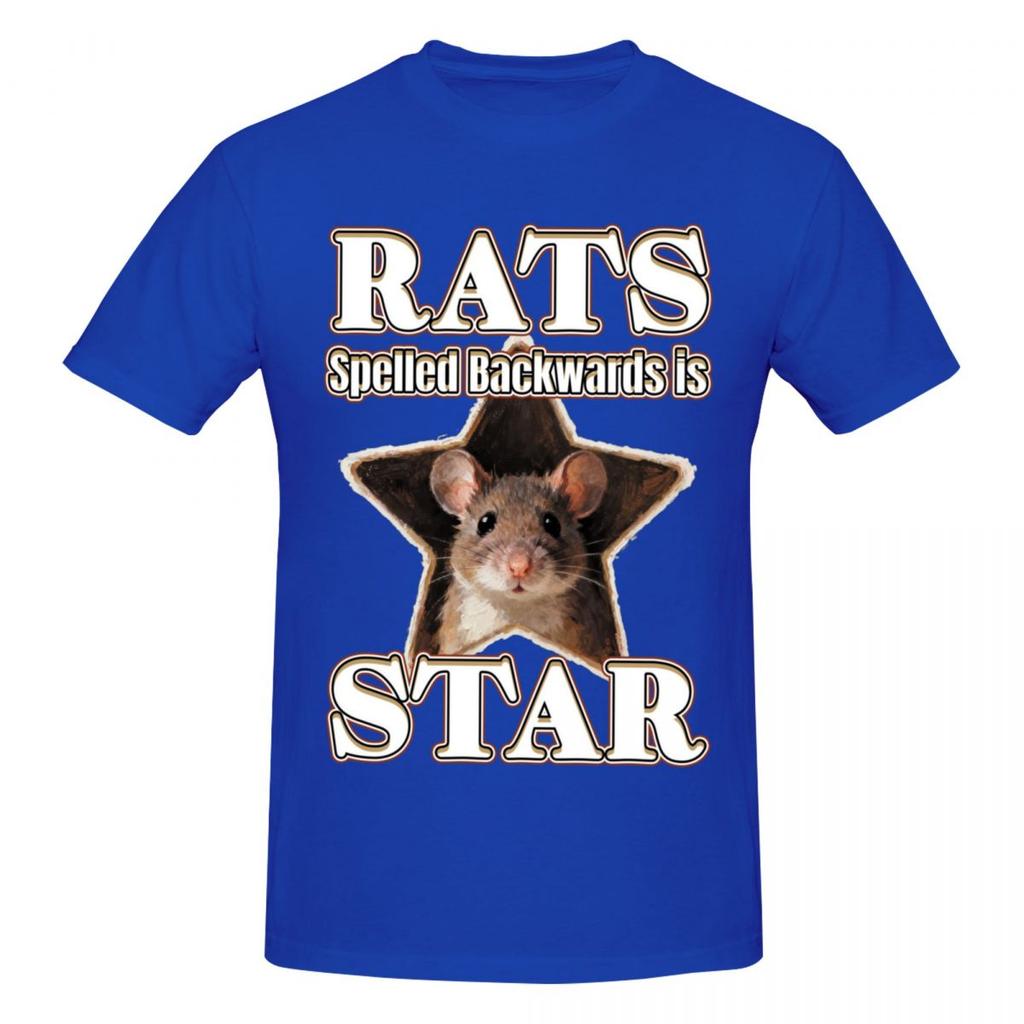Unisex Rats Spelled Backwards Is Star Funny Rat Meme Trending T Shirt Streetwear Oversized Oneck Cotton Sleeve Unisex Tshirt