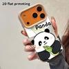 Phone Case: 2D flat lambskin suitable for iPhone 18 17 16 15 14 13 Pro film protective case, tilted head smile, Christmas and Halloween gifts