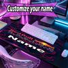Custom Name Personalized Red Bull Racing Pattern Mousepad, Laptop PC Desk Mat, Decorative Desk Mat for Home Keyboard Pad Gift