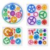 4pcs Mechanical Gear Shape Silicone Molds 3D Design Cake Decoration Molds  Clay Molding