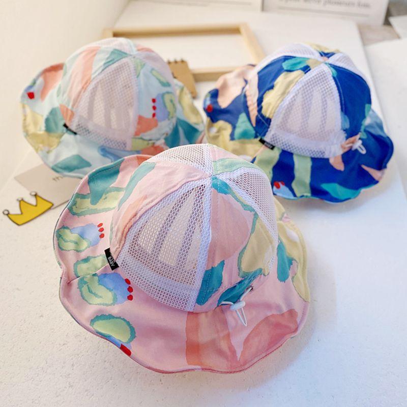 Baby Hat Summer Thin Sunshade Hat Baby Mesh Fisherman Hat for Boys and Girls Summer Sun Hat