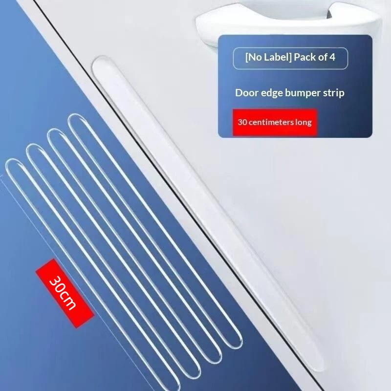 4pcs Scuff Plate BarRearview Mirror Anti-collision Protector Sticker Car Door Edge Transparent Anti Protection Strips