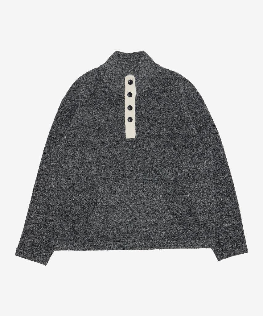 CUTZ Boucle Button Half-Neck Knit - 2 Colors
