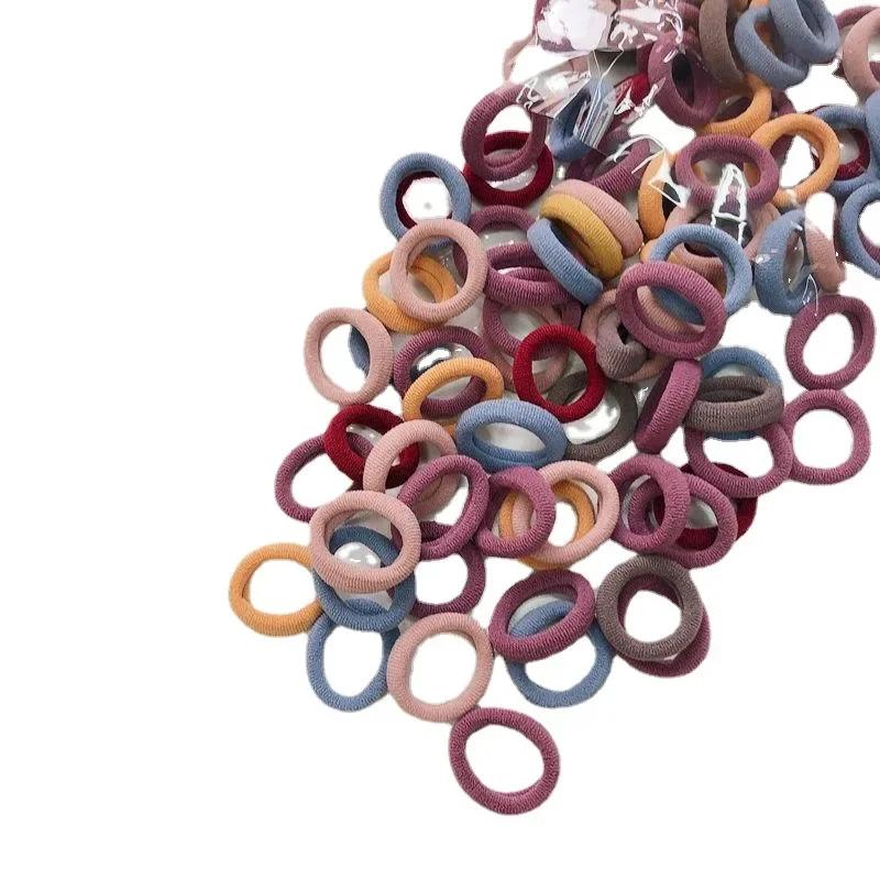 50 шт./компл. эластичные резинки для волос для девочек, аксессуары для волос, цветная нейлоновая повязка на голову, детская резинка для волос, подарочные украшения