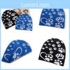 Dog Paw Pattern Knitted Hat With Acrylic Material For Autumn Winter Outdoor Activities