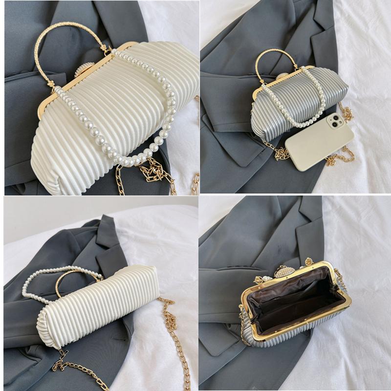 Роскошная кожаная PU вечерняя сумочка для женщин банкетная вечеринка блестящая сумка свадебный клатч на цепочке через плечо женственная мода