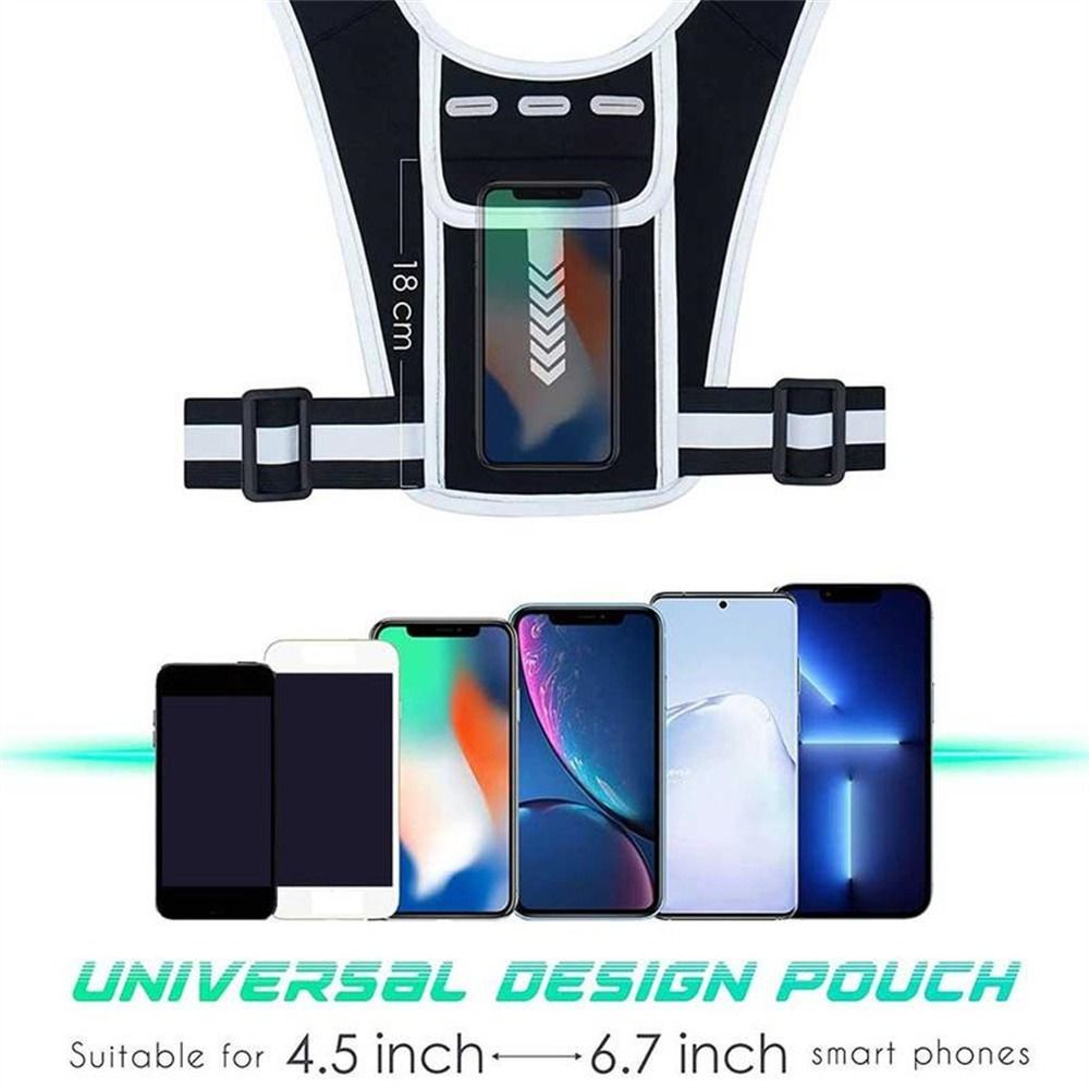 Mobile Phone Cards Bag Sports Wear Reflective Backpack Running Bag Running Backpack Running Vest