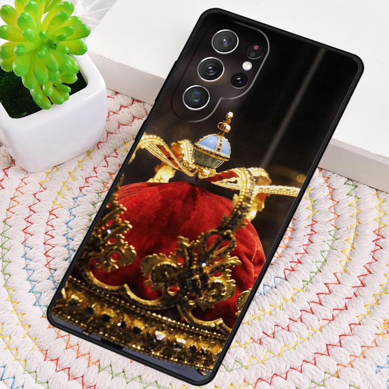 Роскошный Чехол-Корона для Samsung Galaxy note 10 pro S26 Ultra S23 S24 FE S25 S21 S22 PLUS ударопрочный Чехол