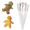 7pcs/set Fondant Cake Painting Brush Decorating Painting Dusting Promotion Icing Pastry Cake Pen Brush DIY Sugar Craft Tool