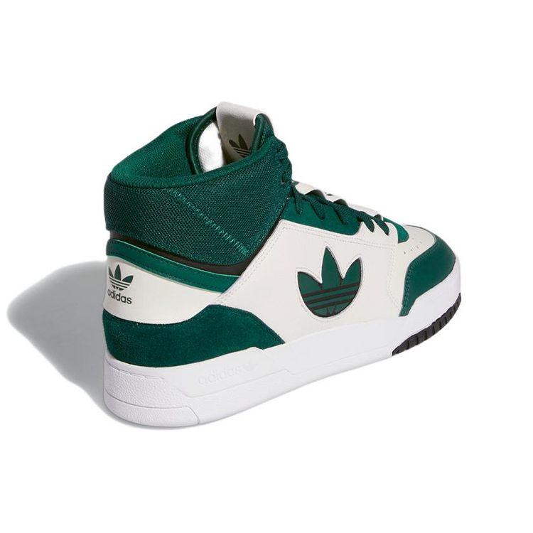 Adidas Оригинальные высокие кеды для скейтбординга Originals Drop Step XL Унисекс Белый Зеленый Черный GV9328