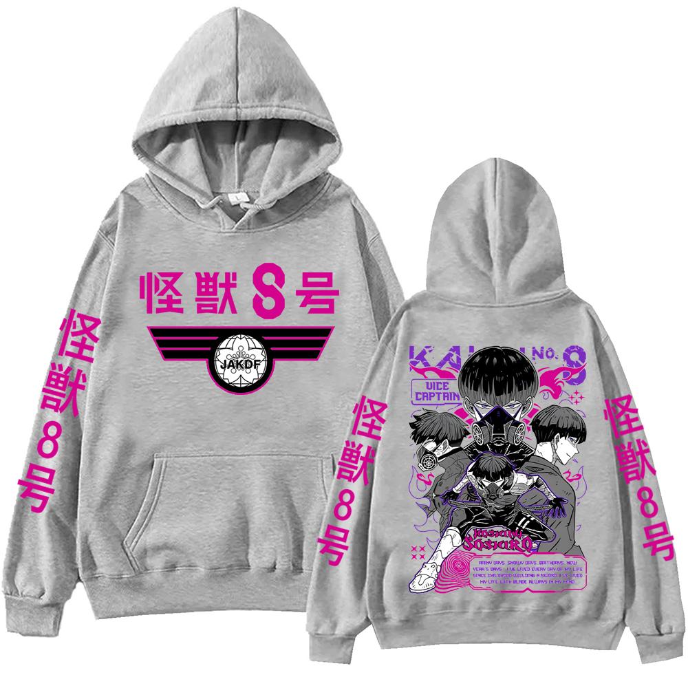 2026 Anime Kaiju No 8 Soushirou Hoshina Hoodies Men Women Harajuku Hip Hop Pullover Tops SOSHIRO HOSHINA Cartoon Sweatshirts Gift