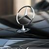 Автомобильная наклейка Новая 2025 Для Mercedes Benz 3D Металлическая эмблема-значок на капот автомобиля для Mercedes Benz W202 W203 W204 W205 W208 W2