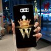 Чехол для телефона для LG V30/V30 Plus/V30S ThinQ/V35 ThinQ Мягкий силикон Красивый Модный Узор Корона Буква Черный Чехол Корпус