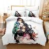 3D Hot sale anime Demon Slayer duvet cover and pillowcase kids' double bed bedding set home bedroom decor gift for boys Girl