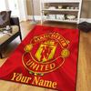 Manchester United F Custom Name Carpet Rug for Living Room Bedroom Home Sofa Decoration,Kids play Non-slip Floor Mat