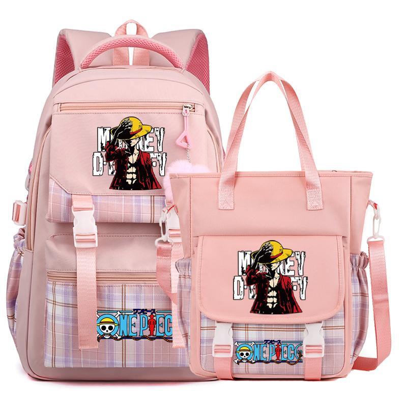 2 шт./компл. аниме цельный рюкзак высокого качества наклонная сумка через плечо повседневная сумка для подростка девочка мальчик обратно в школу мультяшная сумка рюкзак Mochila