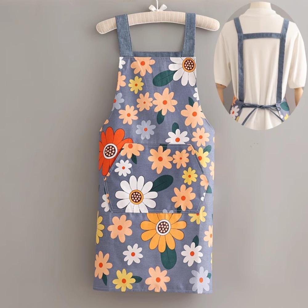 Thin Canvas Apron Stain Resistant Work Apron Cute Kitchen Apron  Kitchen