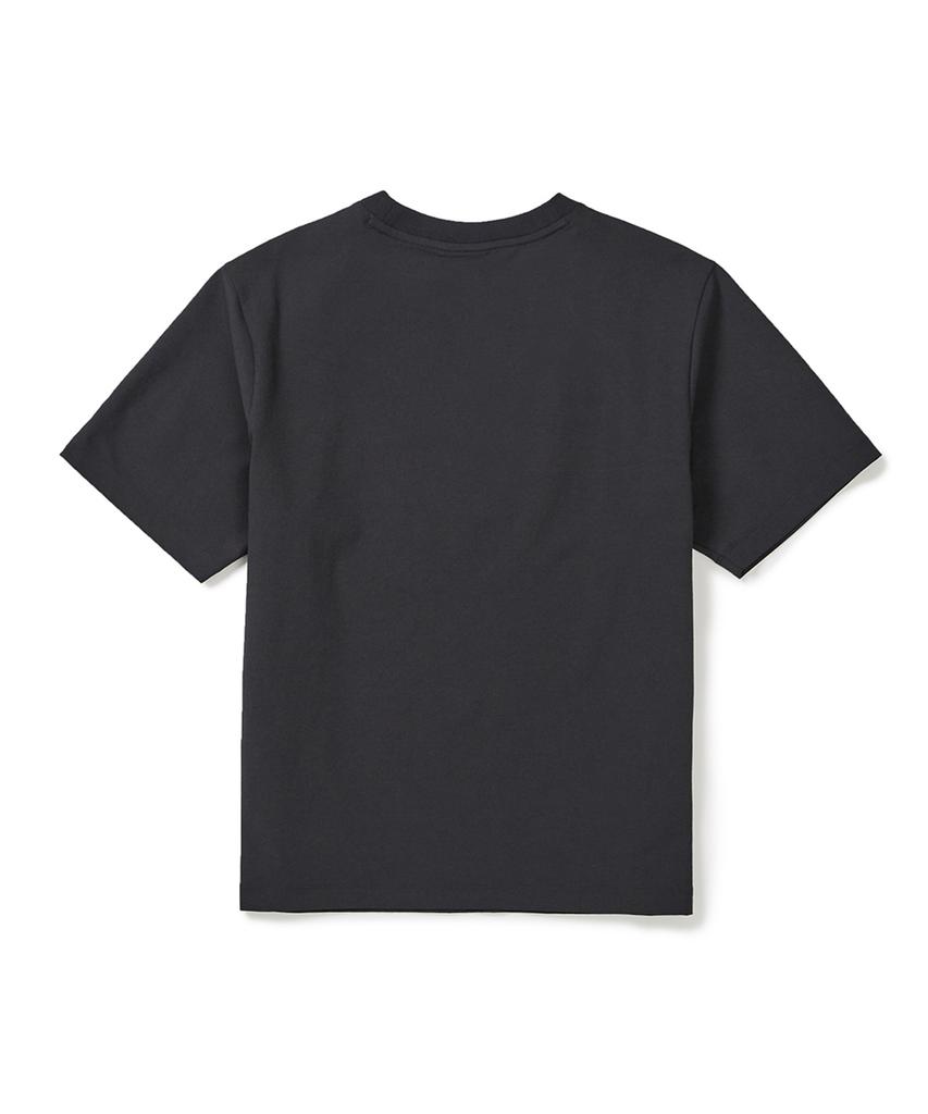 SNOWPEAK APPAREL Классическая тканая женская футболка с коротким рукавом (S25Mwtts17) Древесный уголь