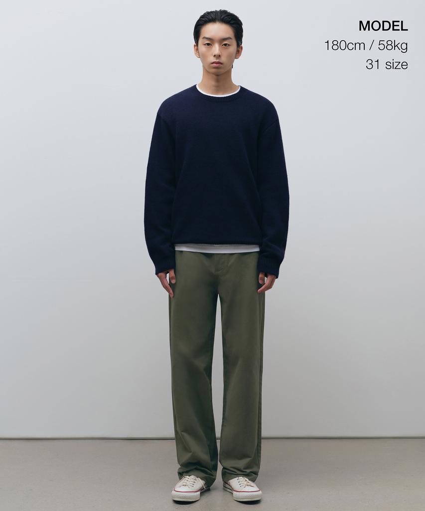 MUSINSA STANDARD Brushed Regular Fit Chino Pants [Khaki]