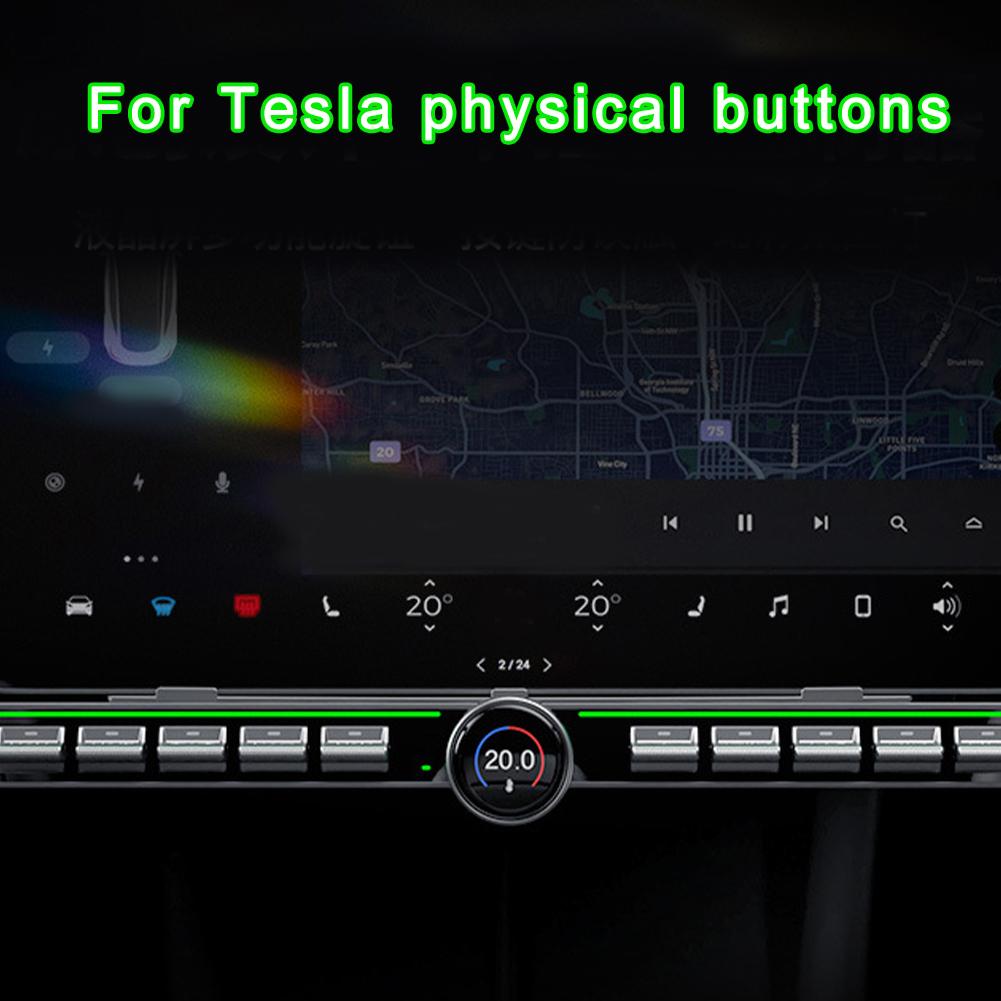 Для Tesla Центральный экран управления Физическая кнопка Правый руль 3-в-1 ЖК-ручка Оригинальная автоматическая система Многофункциональный контроллер