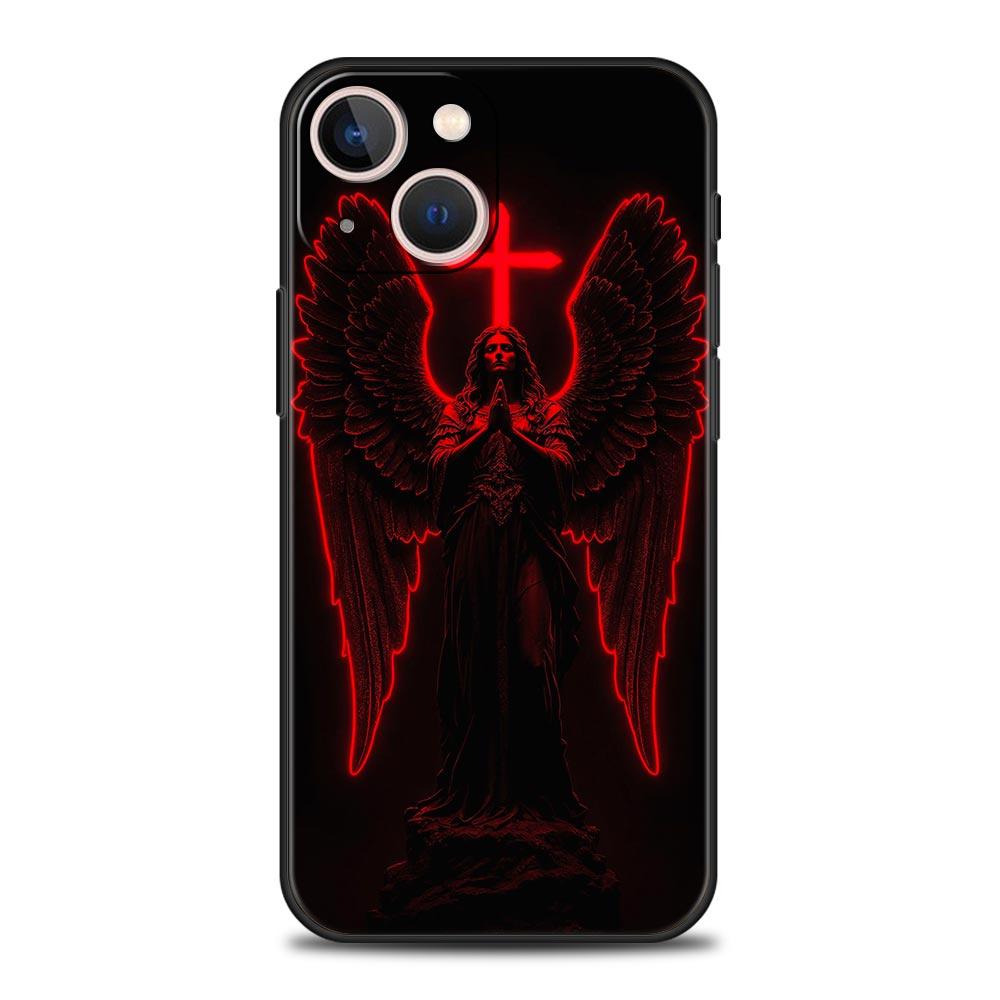 Чехол-бампер с узором в виде креста для iPhone 17 16 15 14 13 12 11 Pro Max 17 Air Plus Ударопрочный Мягкий ТПУ Корпус Сумки
