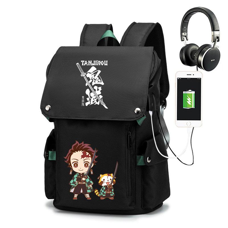 Japan cartoon comics Demon Slayer collaboration anime student large-capacity printed backpack 7543