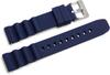 Blue Impulse Watch Replacement Strap Silicone Rubber Strap Replacement Navy Blue Width 20mm
