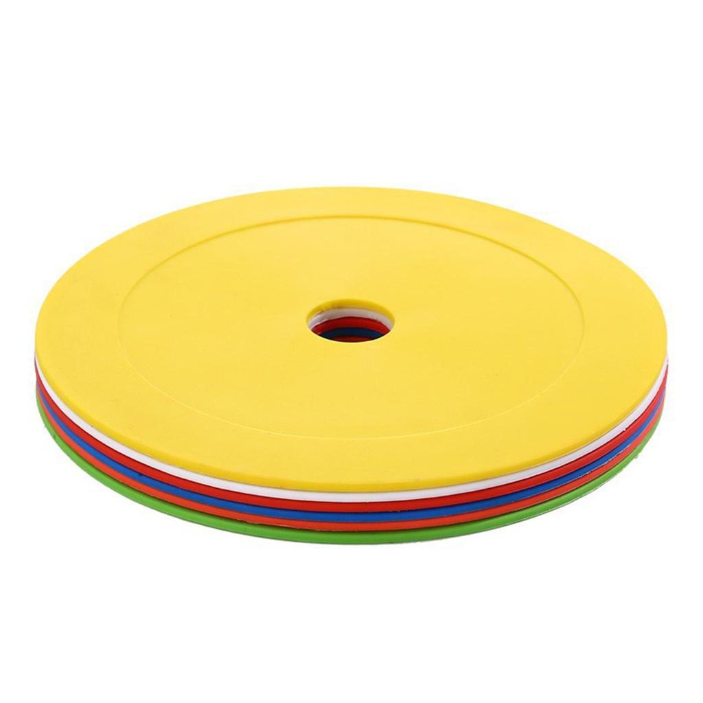 10Pcs Flat Cones Non Slip Training Spot Markers for Boxing Baseball Soccer
