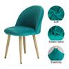 1/2/4/6pcs Curved Back Chair Covers Velvet Duckbill Chair Cover Low Back Seat Slipcover Hotel Bar Office Home Decor