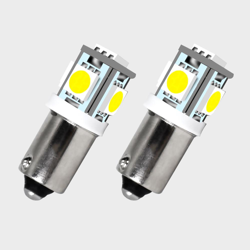Ultra Bright BA9S 5050 5SMD LED Turn Signal T4W H5W Car Dome Bulbs Reverse Brake Stop Backup Interior Roof Door Clearance Lights Bulbs 7