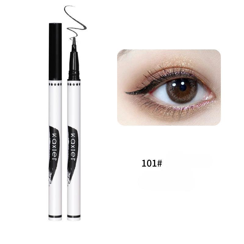 Сверкающая жидкая подводка для глаз шелковичного червя, шелковистая гладкая цветная перламутровая насадка с плоским лезвием