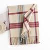 Striped Scarf Women's Autumn and Winter New Imitation Cashmere Japanese and Korean Fashion Shawl Warm Scarf Japanese and Korean Style
