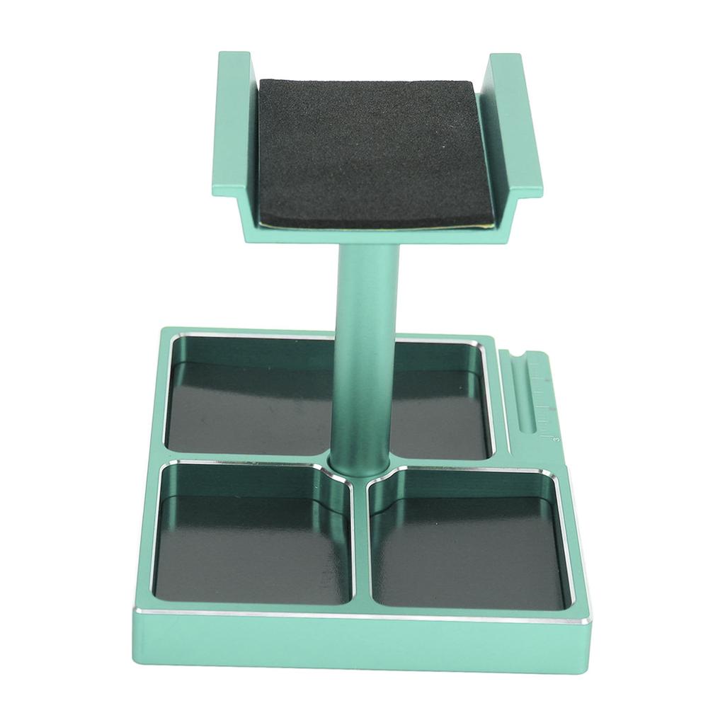 RC Work Stand Aluminum Alloy RC Car Repair Workstation Kit with Magnetic Screw Trays for SCX24 118