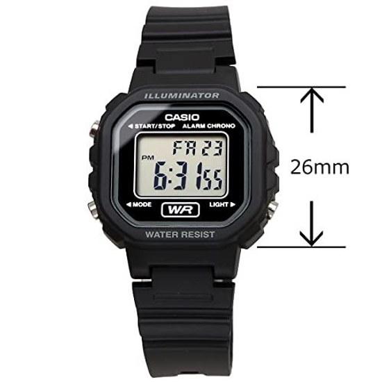CASIO Digital Wristwatch Chipkashi Cheap LA-20WH-1A Ladies Girls Kids Black Overseas Model