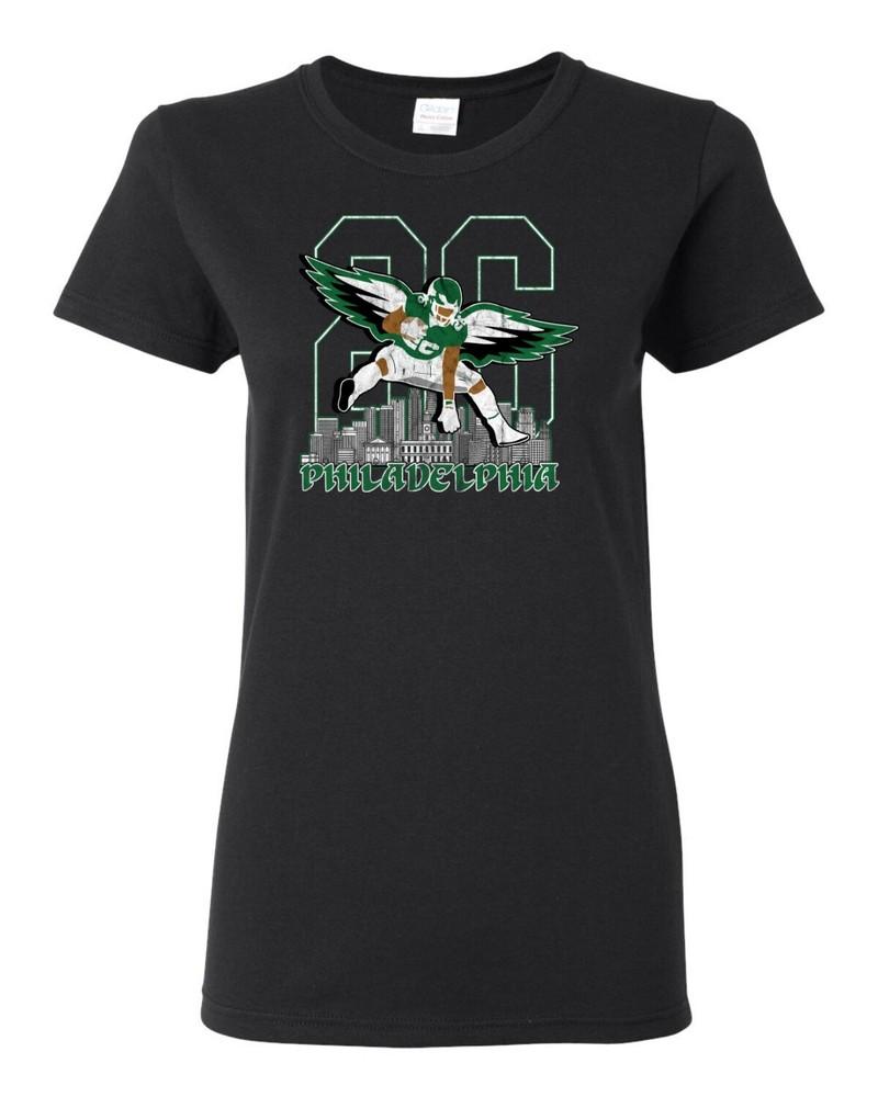 Fly 26 Leap Hurdle Philly Football City Skyline Sports Womens Graphic T-Shirt Unisex T-Shirt