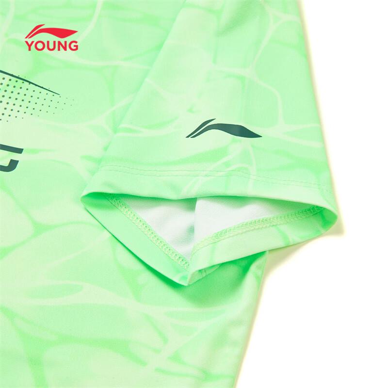 Li-Ning Детская мягкая быстросохнущая футболка с влагоотводящими свойствами