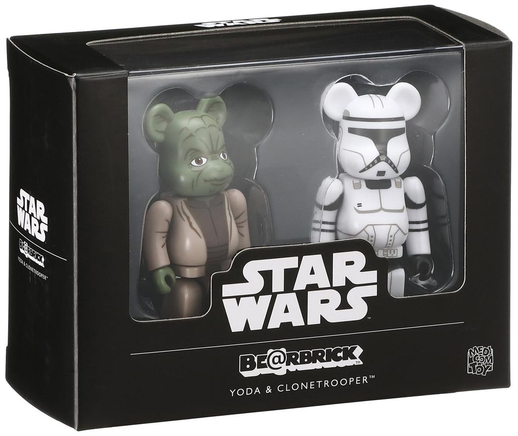 Bearbrick Звездные Войны Йода ЭП2 Клон-штурмовик ЭП2 Приблизительно 70 мм Полные Фигурки 2 шт. и (TM) - Высокий, Предварительно окрашенный