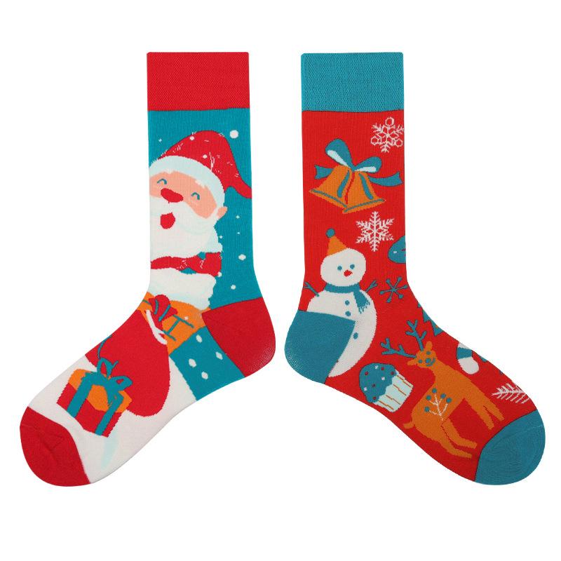 1 пара мужских женских носков Оригинальные носки AB Tide Средние высокие голенища Разноцветные носки Цветы Фрукты Конфеты Торт Хлопковые носки Носки унисекс