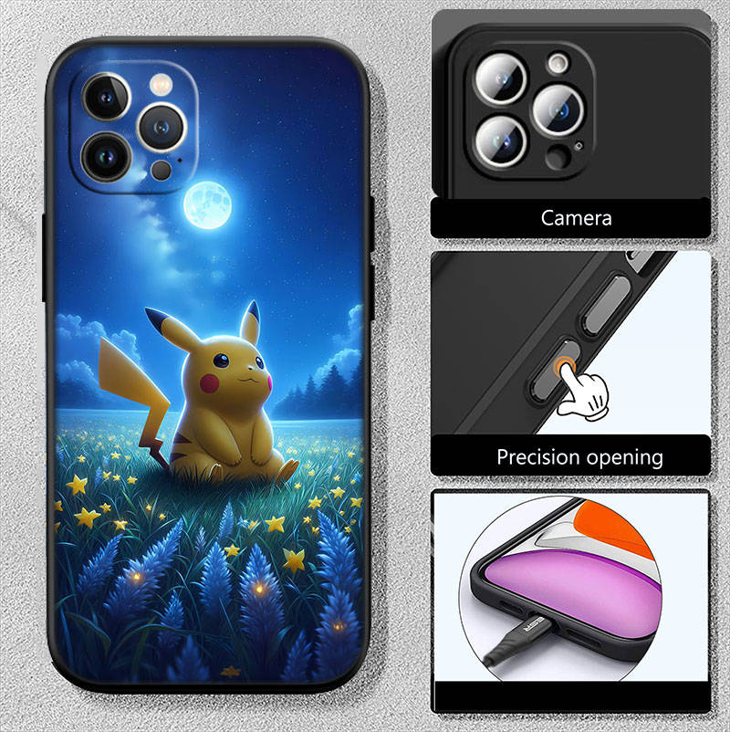 Чехол для телефона Pokemon ED42 для iPhone 6 6s 7 8 11 12 13 14 15 XS Pro Max XR X SE Samsung S20 S21 S22 S23 S24 FE Ultra Plus Lite S21S A55