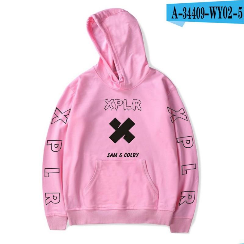 Couple Hoodie Sam Colby Graphic Print Sweatshirt Teens