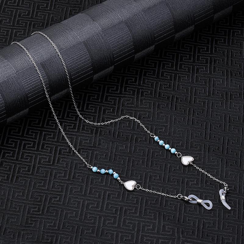 Multi-color Anti-slip Eyeglass Case with Chain and Cloth for Prescription and Reading Glasses