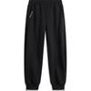 Штаны женские спортивные свободные трикотажные из флиса Li Ning CF Suo, черные, с зауженным ворсом, поглощающие тепло AKLUB58-4
