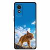 Чехол для TCL 501 2024 Мягкий чехол Силиконовая задняя крышка для TCL T433D Защитный корпус Coque для TCL 501 Чехол Мультяшное животное TCL501