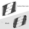 Universal 1 Pair Black / Carbon Fiber Look Car Side Fender Vent Air Wing Cover Body Moldings Trim