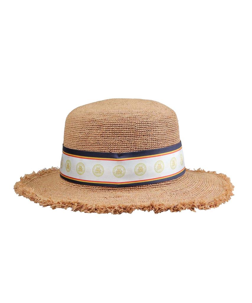 Kaliseumontapone Ailish Raffia Twilly Boater Hat Straw Hat