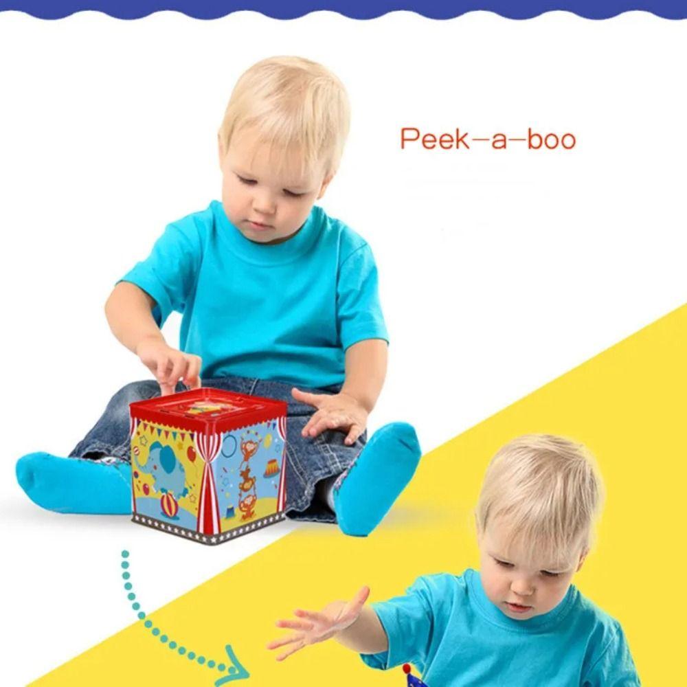 Раннее образование Классическая музыкальная шкатулка Металлический Джек в коробке Детская музыкальная игрушка Детская игрушка