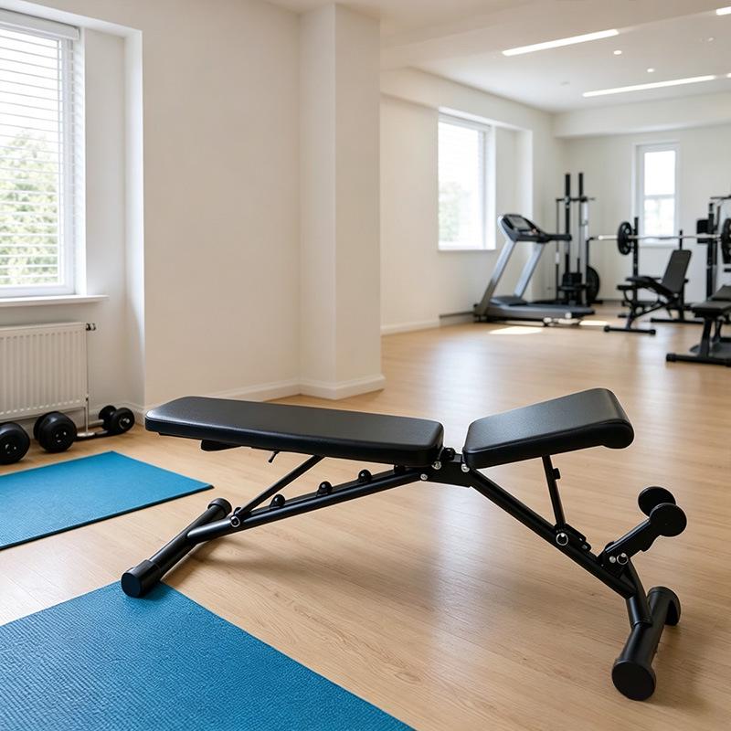 Adjustable Multi-Functional Sit-Up and Bench Press Fitness Chair