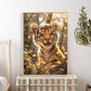 5d DIY Diamond Painting Cross Stitch Cute Animal Little Tiger Diamond Embroidery Mosaic Round Drill Home Decor Crafts