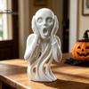 Устойчивая к пятнам Скульптура 3D-печатная Статуя «Крик», Абстрактно-экспрессионистская Художественная Фигурка с Полой Гладкой Изогнутой Поверхностью Декор Текучий